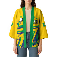 Custom Brazil Football Spirit Kimono Selecao Canarinho Sporty Style - Wonder Print Shop