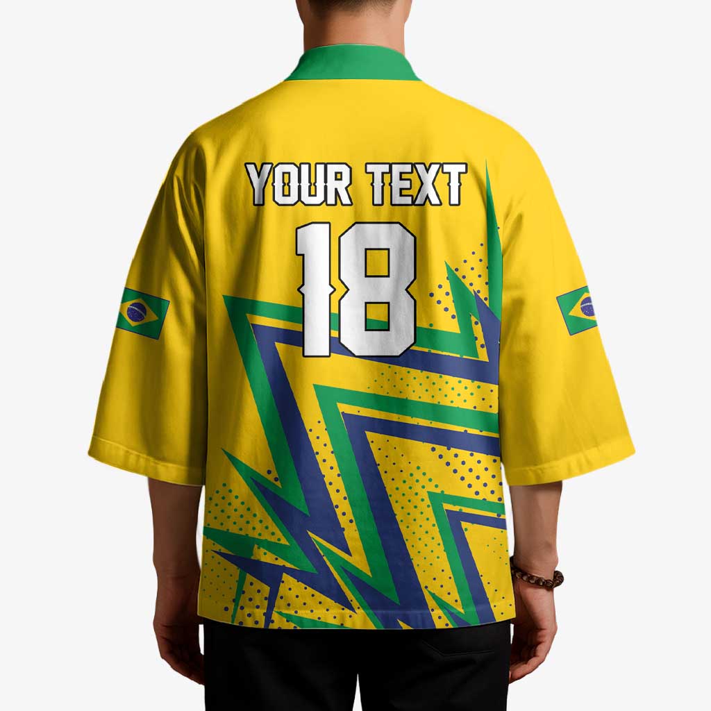 Custom Brazil Football Spirit Kimono Selecao Canarinho Sporty Style - Wonder Print Shop