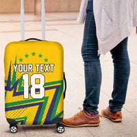 Custom Brazil Football Spirit Luggage Cover Selecao Canarinho Sporty Style - Wonder Print Shop