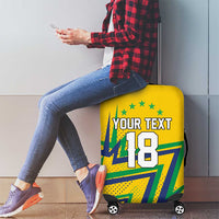 Custom Brazil Football Spirit Luggage Cover Selecao Canarinho Sporty Style - Wonder Print Shop