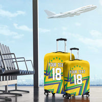 Custom Brazil Football Spirit Luggage Cover Selecao Canarinho Sporty Style - Wonder Print Shop