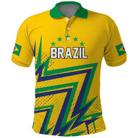 Custom Brazil Football Spirit Polo Shirt Selecao Canarinho Sporty Style - Wonder Print Shop