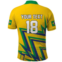 Custom Brazil Football Spirit Polo Shirt Selecao Canarinho Sporty Style - Wonder Print Shop