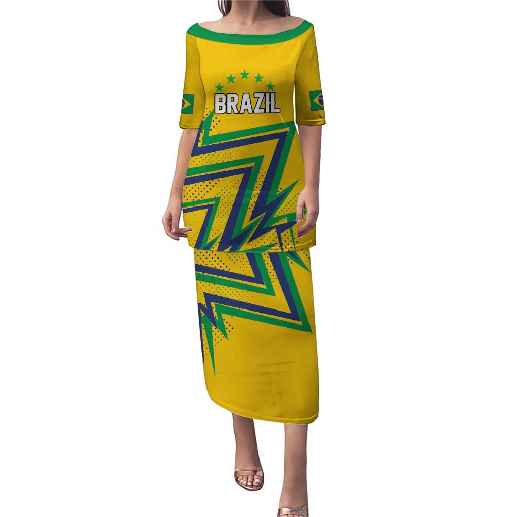Custom Brazil Football Spirit Puletasi Selecao Canarinho Sporty Style - Wonder Print Shop