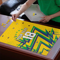 Custom Brazil Football Spirit Puzzle Selecao Canarinho Sporty Style - Wonder Print Shop