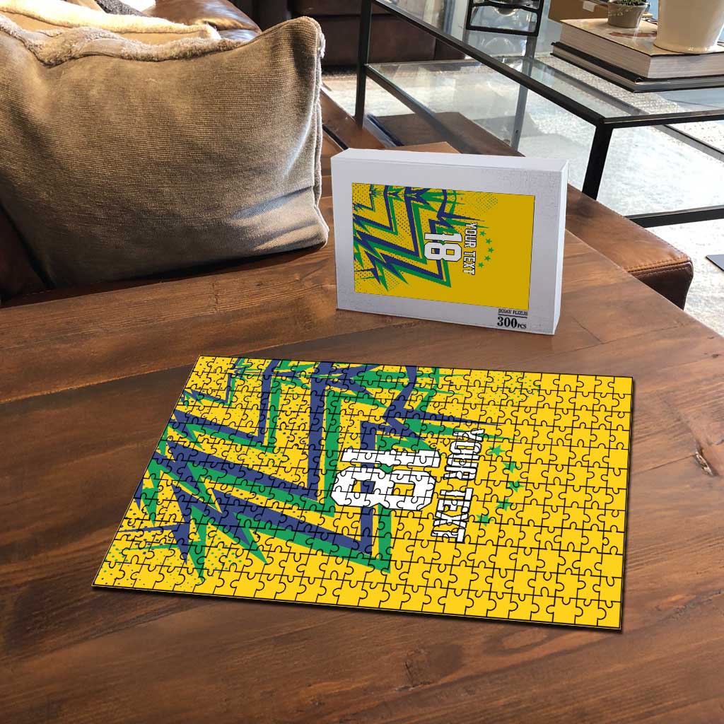 Custom Brazil Football Spirit Puzzle Selecao Canarinho Sporty Style - Wonder Print Shop