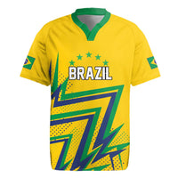 Custom Brazil Football Spirit Rugby Jersey Selecao Canarinho Sporty Style - Wonder Print Shop