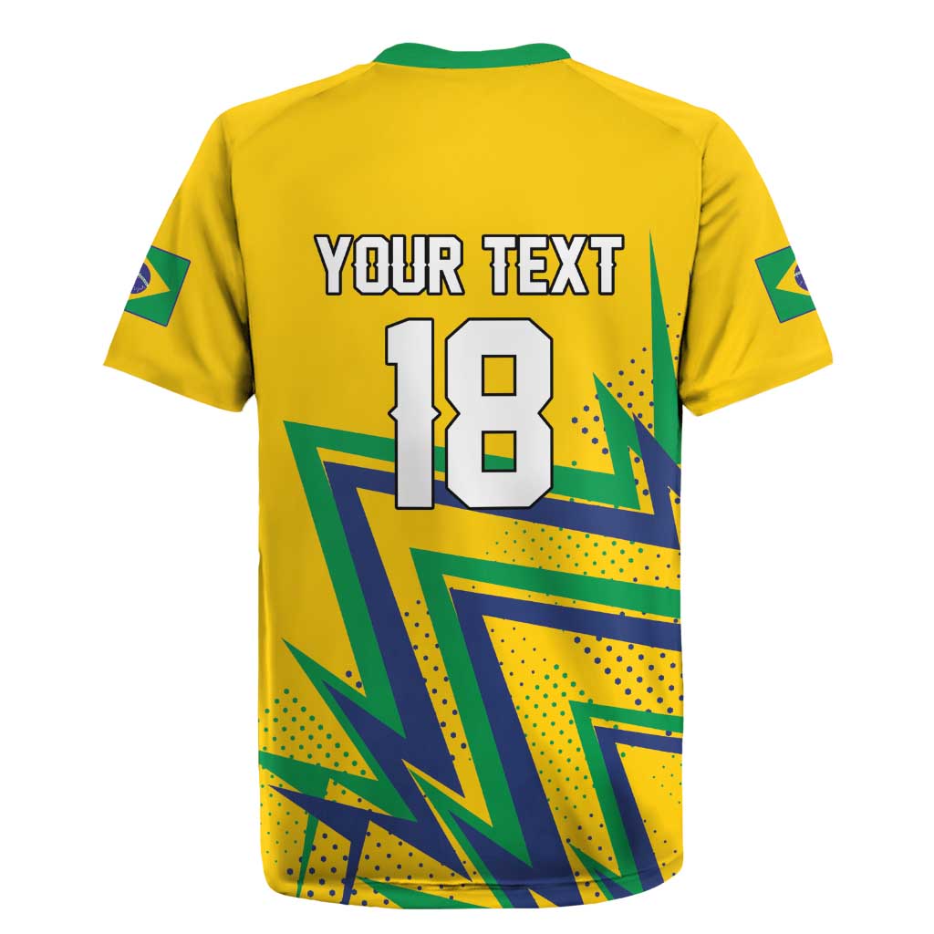 Custom Brazil Football Spirit Rugby Jersey Selecao Canarinho Sporty Style - Wonder Print Shop