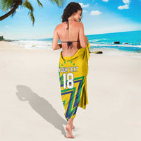 Custom Brazil Football Spirit Sarong Selecao Canarinho Sporty Style - Wonder Print Shop