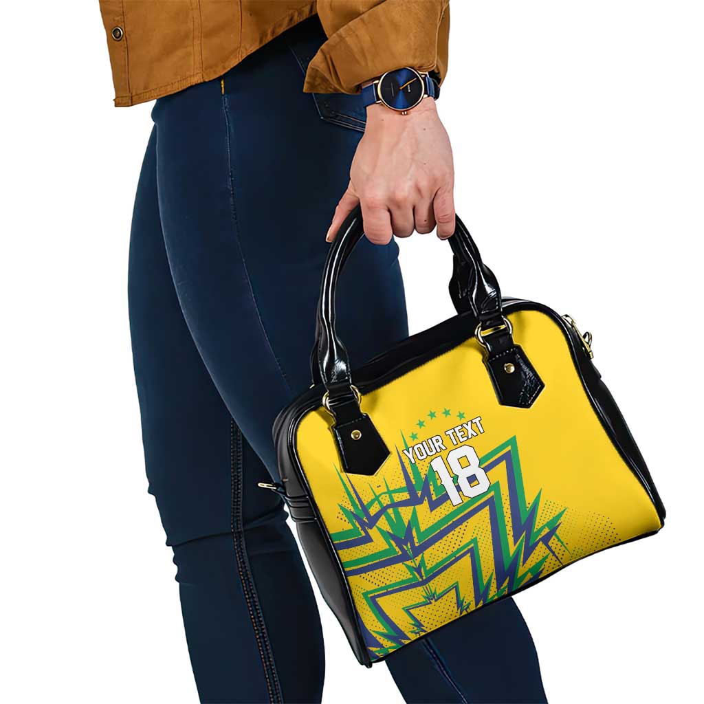 Custom Brazil Football Spirit Shoulder Handbag Selecao Canarinho Sporty Style - Wonder Print Shop