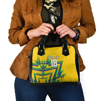Custom Brazil Football Spirit Shoulder Handbag Selecao Canarinho Sporty Style - Wonder Print Shop