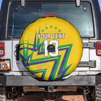 Custom Brazil Football Spirit Spare Tire Cover Selecao Canarinho Sporty Style - Wonder Print Shop