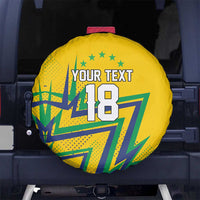 Custom Brazil Football Spirit Spare Tire Cover Selecao Canarinho Sporty Style - Wonder Print Shop