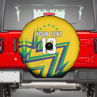 Custom Brazil Football Spirit Spare Tire Cover Selecao Canarinho Sporty Style - Wonder Print Shop