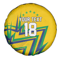 Custom Brazil Football Spirit Spare Tire Cover Selecao Canarinho Sporty Style - Wonder Print Shop