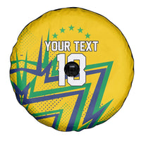 Custom Brazil Football Spirit Spare Tire Cover Selecao Canarinho Sporty Style - Wonder Print Shop