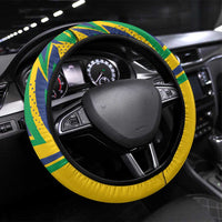 Brazil Football Spirit Steering Wheel Cover Selecao Canarinho Sporty Style - Wonder Print Shop