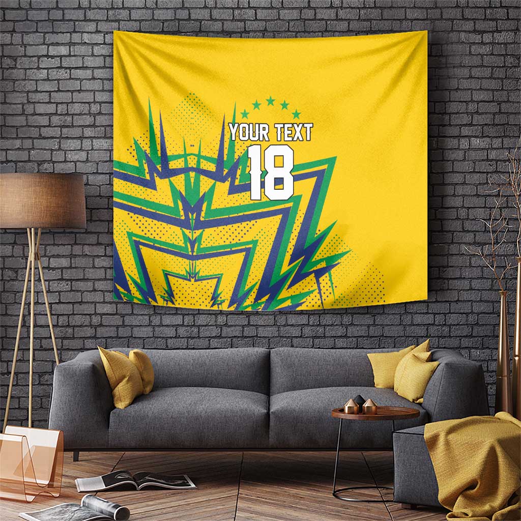 Custom Brazil Football Spirit Tapestry Selecao Canarinho Sporty Style - Wonder Print Shop