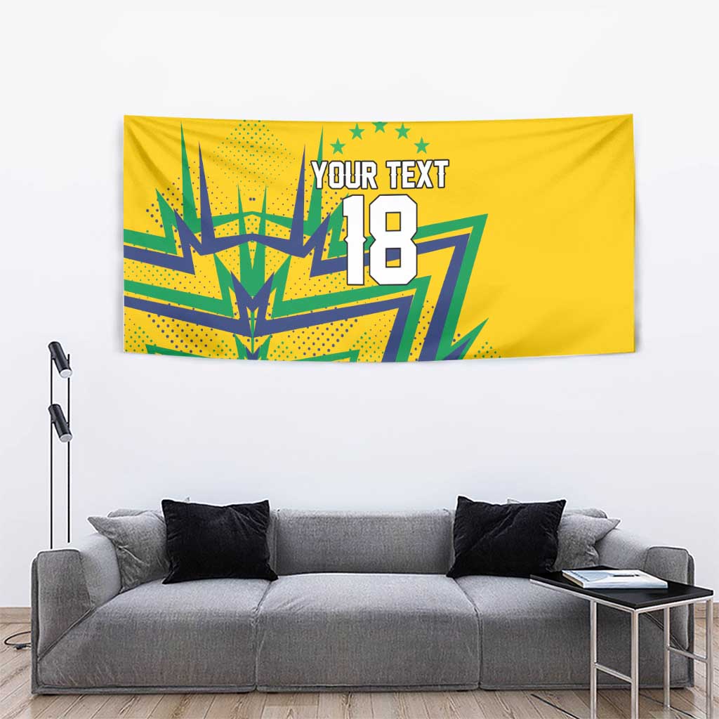 Custom Brazil Football Spirit Tapestry Selecao Canarinho Sporty Style - Wonder Print Shop