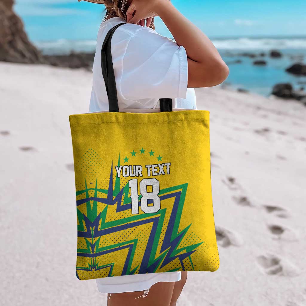 Custom Brazil Football Spirit Tote Bag Selecao Canarinho Sporty Style - Wonder Print Shop
