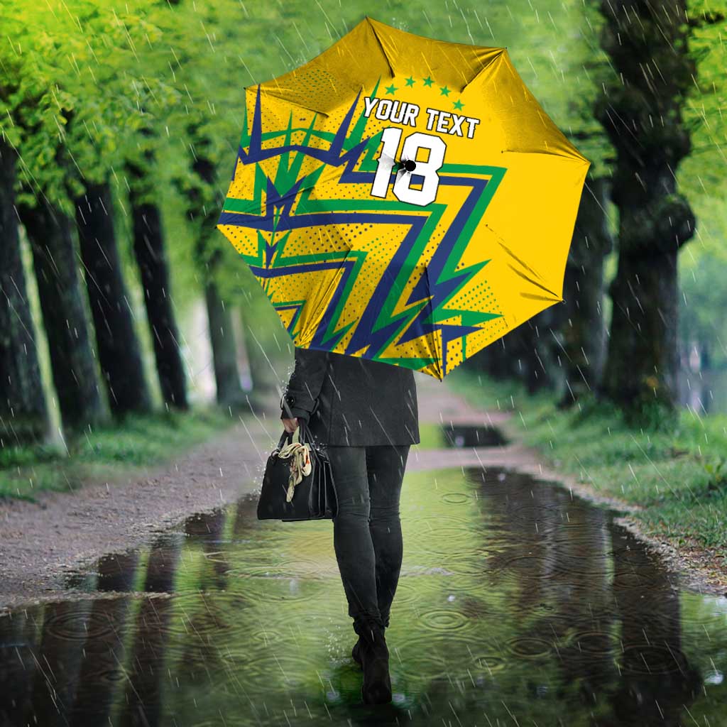 Custom Brazil Football Spirit Umbrella Selecao Canarinho Sporty Style - Wonder Print Shop