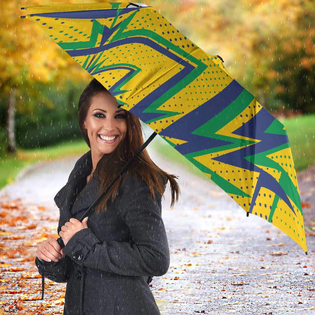 Custom Brazil Football Spirit Umbrella Selecao Canarinho Sporty Style - Wonder Print Shop