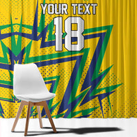 Custom Brazil Football Spirit Window Curtain Selecao Canarinho Sporty Style - Wonder Print Shop