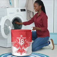 Custom Tunisia Football Laundry Basket Eagles of Carthage Spirit - Wonder Print Shop