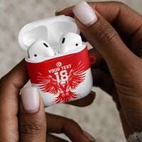 Custom Tunisia Football AirPods Case Eagles of Carthage Spirit - Wonder Print Shop