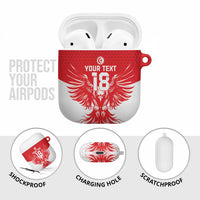 Custom Tunisia Football AirPods Case Eagles of Carthage Spirit - Wonder Print Shop