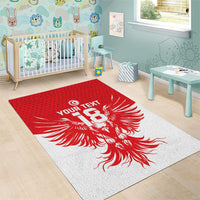 Custom Tunisia Football Area Rug Eagles of Carthage Spirit - Wonder Print Shop