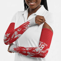 Custom Tunisia Football Arm Sleeves Eagles of Carthage Spirit - Wonder Print Shop