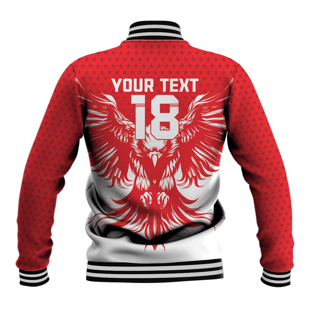 Custom Tunisia Football Baseball Jacket Eagles of Carthage Spirit - Wonder Print Shop