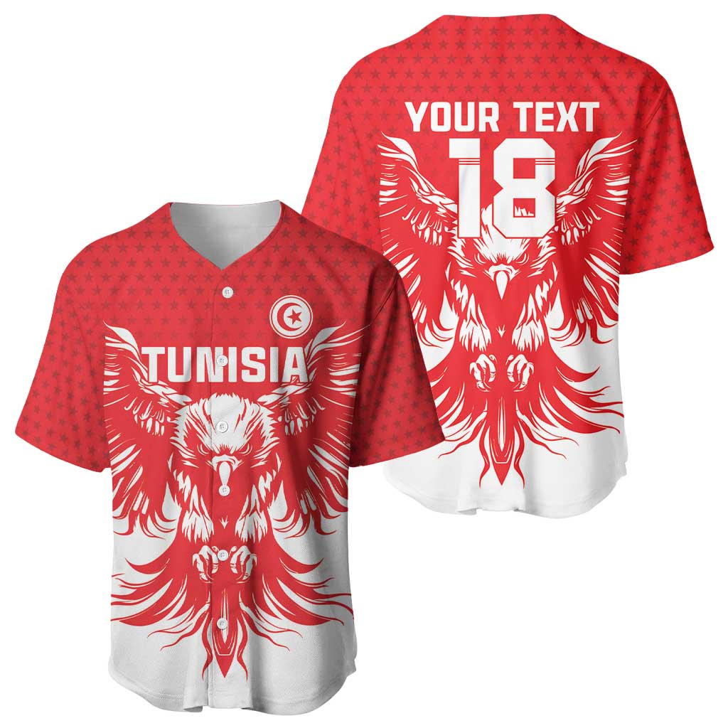 Custom Tunisia Football Baseball Jersey Eagles of Carthage Spirit - Wonder Print Shop