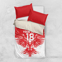 Custom Tunisia Football Bedding Set Eagles of Carthage Spirit - Wonder Print Shop
