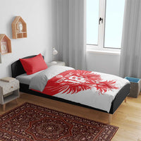 Custom Tunisia Football Bedding Set Eagles of Carthage Spirit - Wonder Print Shop