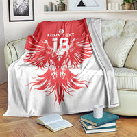 Custom Tunisia Football Blanket Eagles of Carthage Spirit - Wonder Print Shop