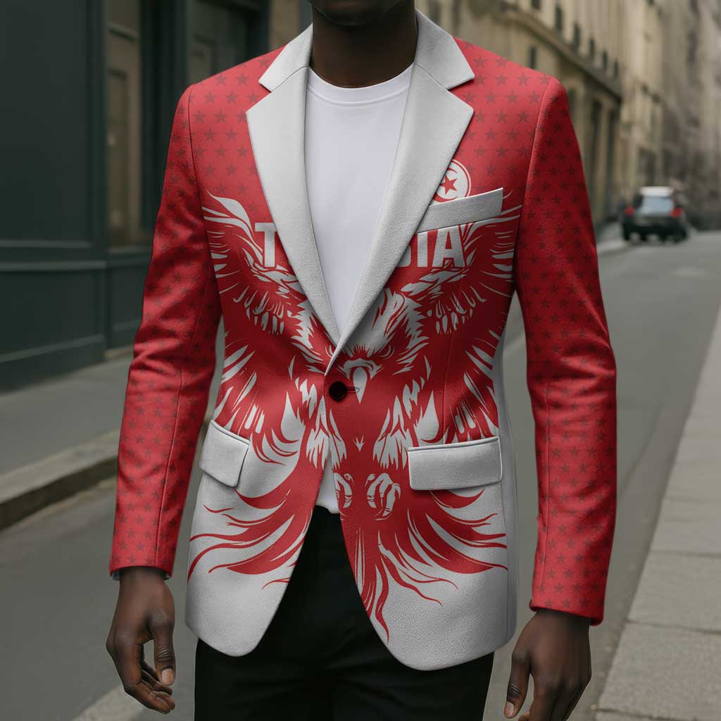 Custom Tunisia Football Blazer Eagles of Carthage Spirit - Wonder Print Shop