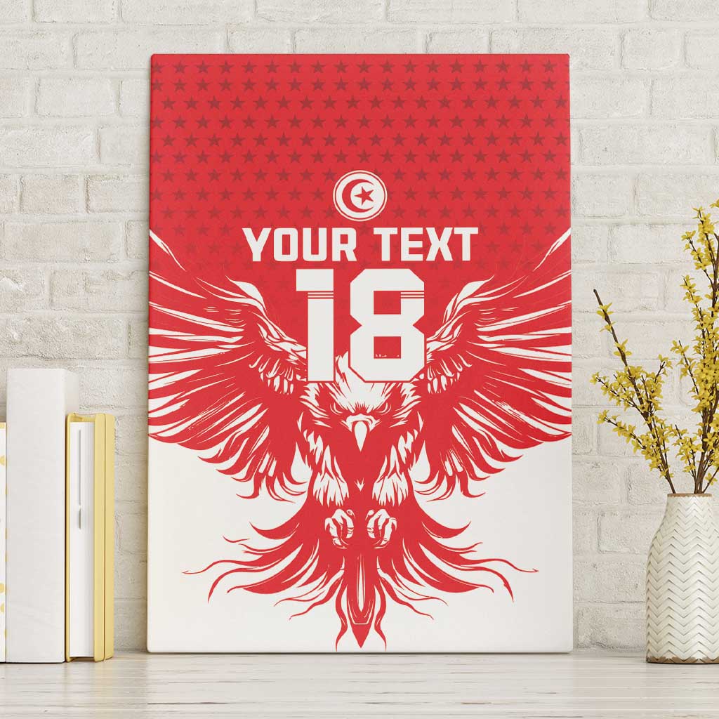 Custom Tunisia Football Canvas Wall Art Eagles of Carthage Spirit - Wonder Print Shop