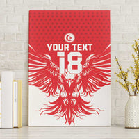 Custom Tunisia Football Canvas Wall Art Eagles of Carthage Spirit - Wonder Print Shop