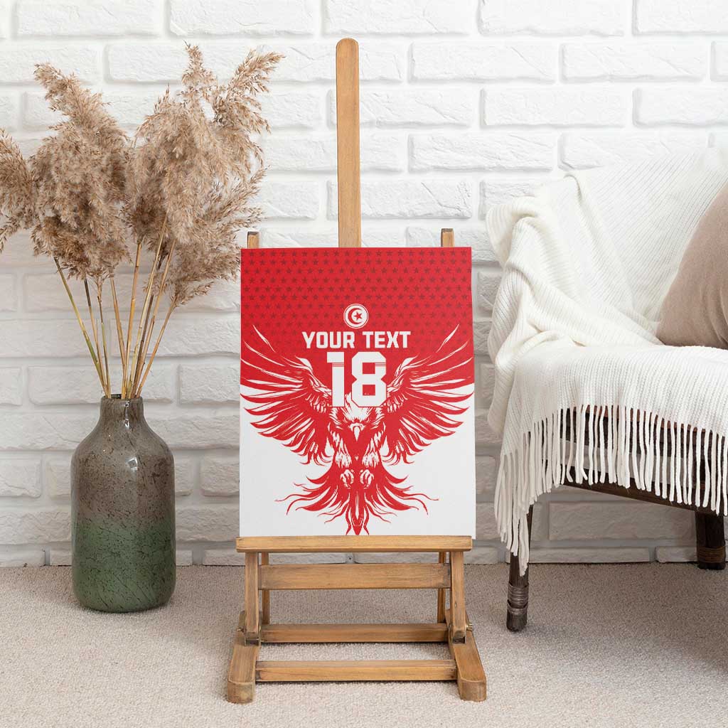 Custom Tunisia Football Canvas Wall Art Eagles of Carthage Spirit - Wonder Print Shop