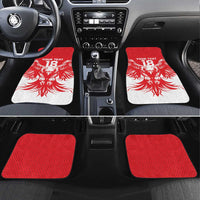 Custom Tunisia Football Car Mats Eagles of Carthage Spirit - Wonder Print Shop