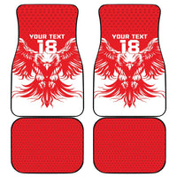 Custom Tunisia Football Car Mats Eagles of Carthage Spirit - Wonder Print Shop