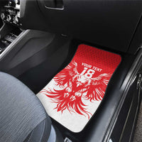 Custom Tunisia Football Car Mats Eagles of Carthage Spirit - Wonder Print Shop