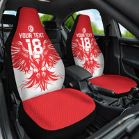 Custom Tunisia Football Car Seat Cover Eagles of Carthage Spirit - Wonder Print Shop