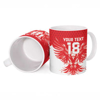 Custom Tunisia Football Ceramic Mug Eagles of Carthage Spirit - Wonder Print Shop