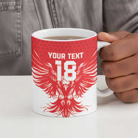 Custom Tunisia Football Ceramic Mug Eagles of Carthage Spirit - Wonder Print Shop