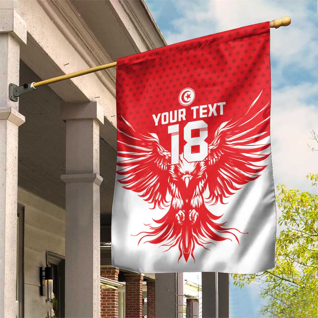 Custom Tunisia Football Garden Flag Eagles of Carthage Spirit - Wonder Print Shop