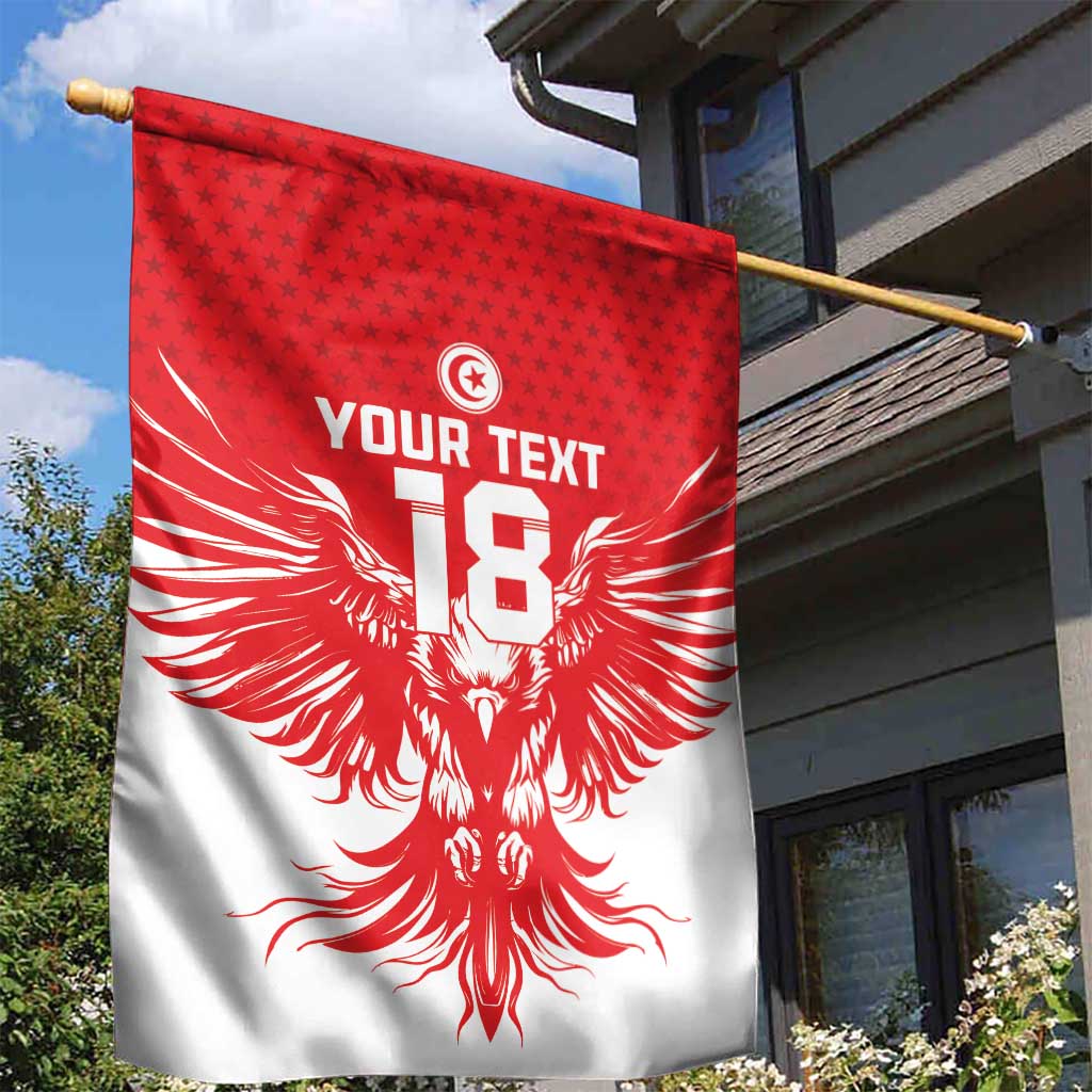 Custom Tunisia Football Garden Flag Eagles of Carthage Spirit - Wonder Print Shop
