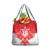Custom Tunisia Football Grocery Bag Eagles of Carthage Spirit - Wonder Print Shop